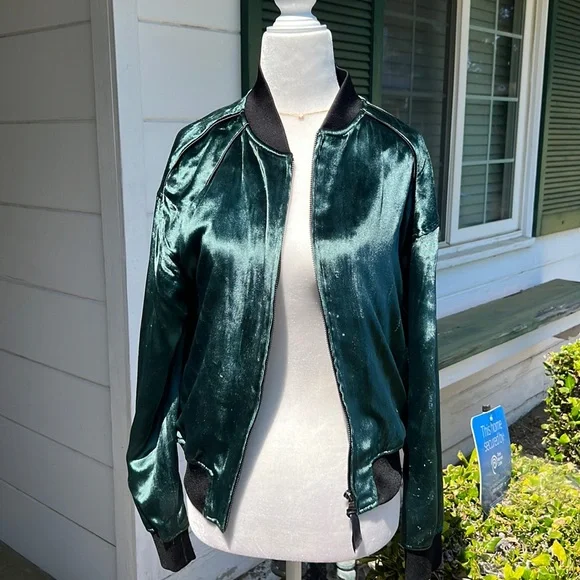 J Brand Velvet Bomber Jacket NWOT - Picture 2 of 10